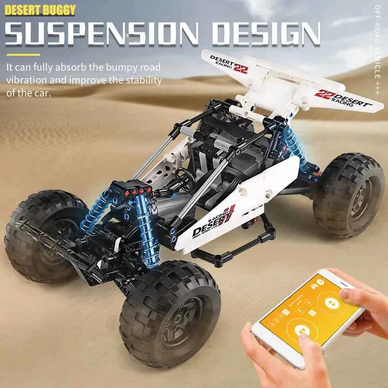 Mould King 18001 Technical MOC‑1812 PF Buggy 2 Desert Car - Limetastore