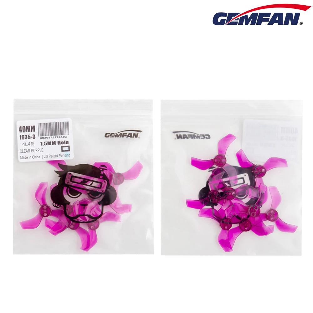 Gemfan 1635 40mm 3-Blade Propeller 1.5mm for Cetus Pro Whoop (8/16pcs)