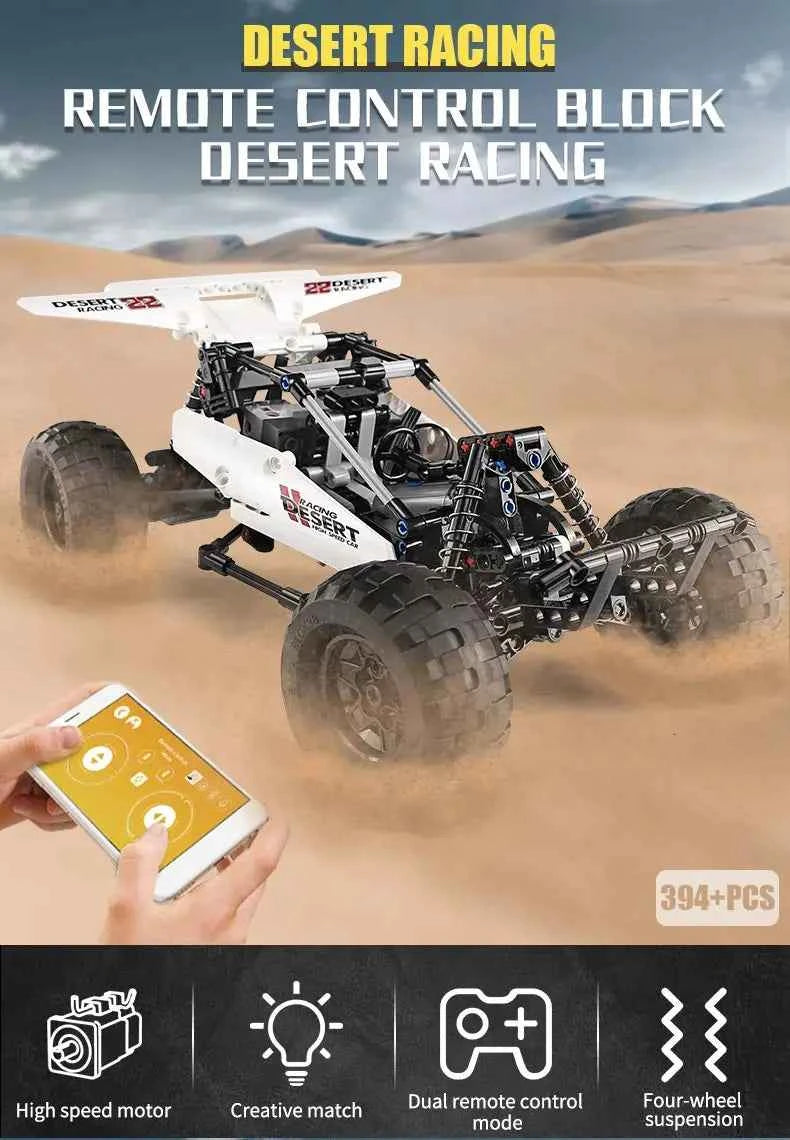 Mould King 18001 Technical MOC‑1812 PF Buggy 2 Desert Car - Limetastore