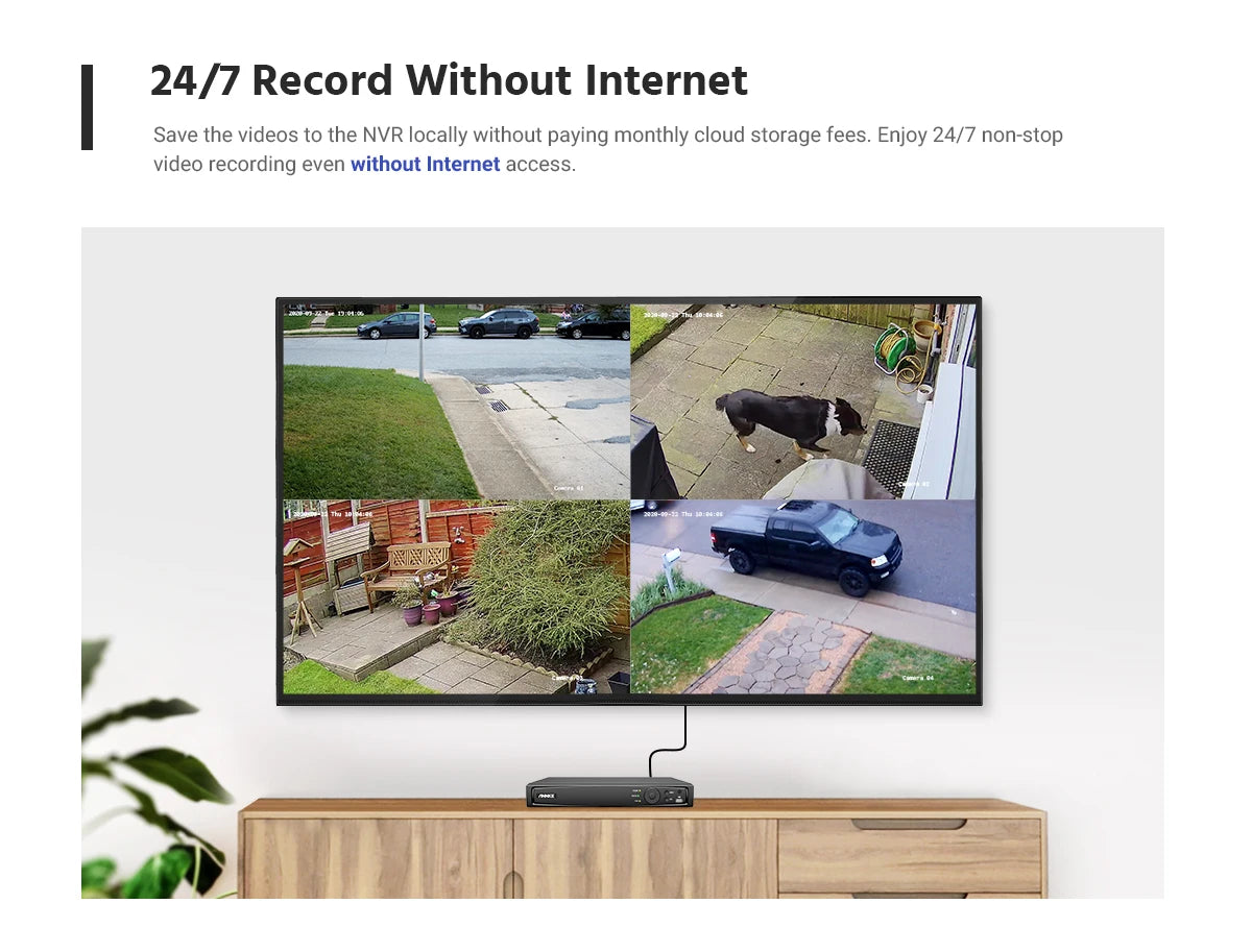ANNKE H500 5MP PoE CCTV sistem | 16-kanalni H.265+ NVR, 16× IP67 kamere, avdio vhod