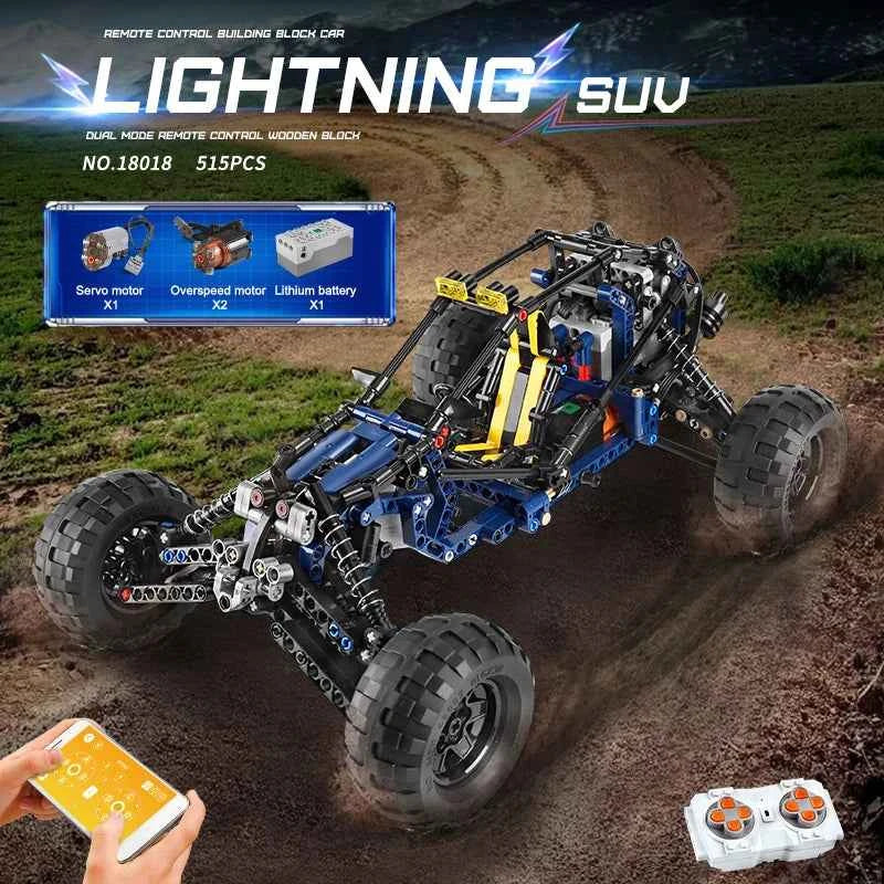 MOULD KING 18018 Technical Climbing Car The MOC-3028 lightning APP Remote Control Car Model Bricks Toys For Kids Christmas Gifts - Limetastore