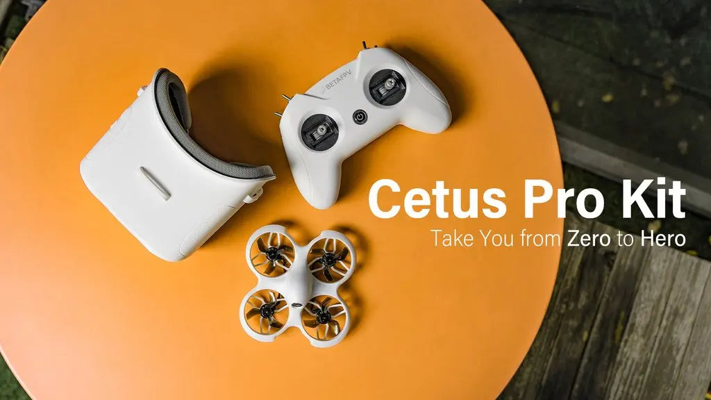 BETAFPV Cetus Pro FPV Kit with Brushless Motors VR02 Goggles Literadio2 SE Transmitter BT2.0 450mah 1S Battery