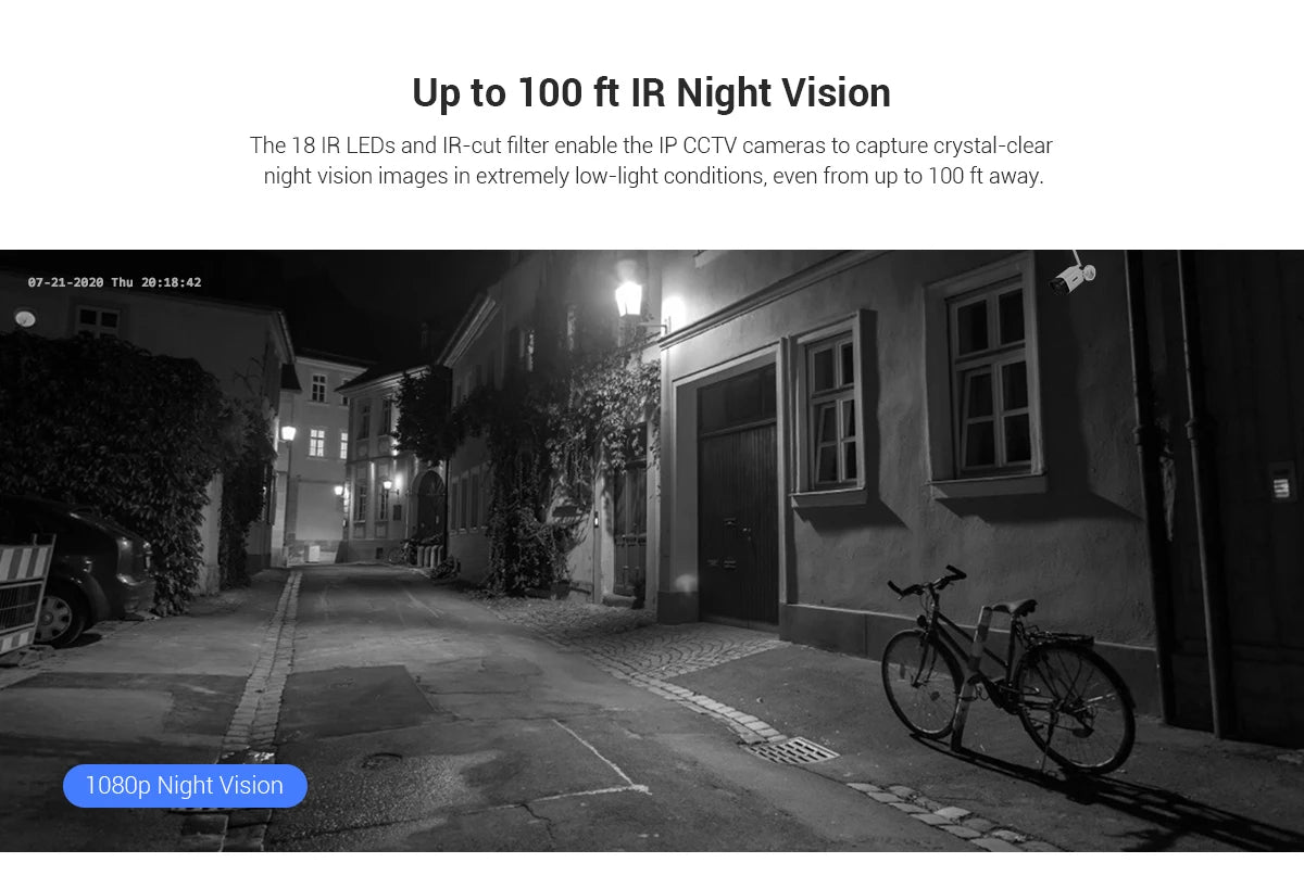 ANNKE 3MP IP Security Camera System | Smart IR, H.265, 100 ft Night Vision