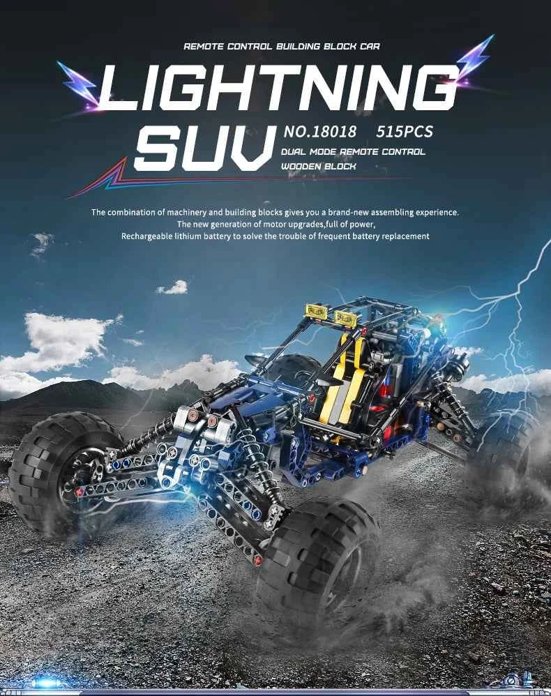 MOULD KING 18018 Technical Climbing Car The MOC-3028 lightning APP Remote Control Car Model Bricks Toys For Kids Christmas Gifts - Limetastore
