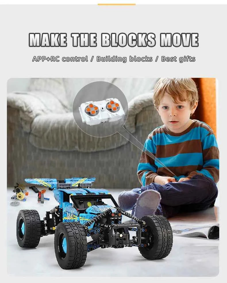 Mould King 18019B Motorized Hurricane Off‑Road Vehicle — Technical Building Block Car for Kids & Collectors - Limetastore