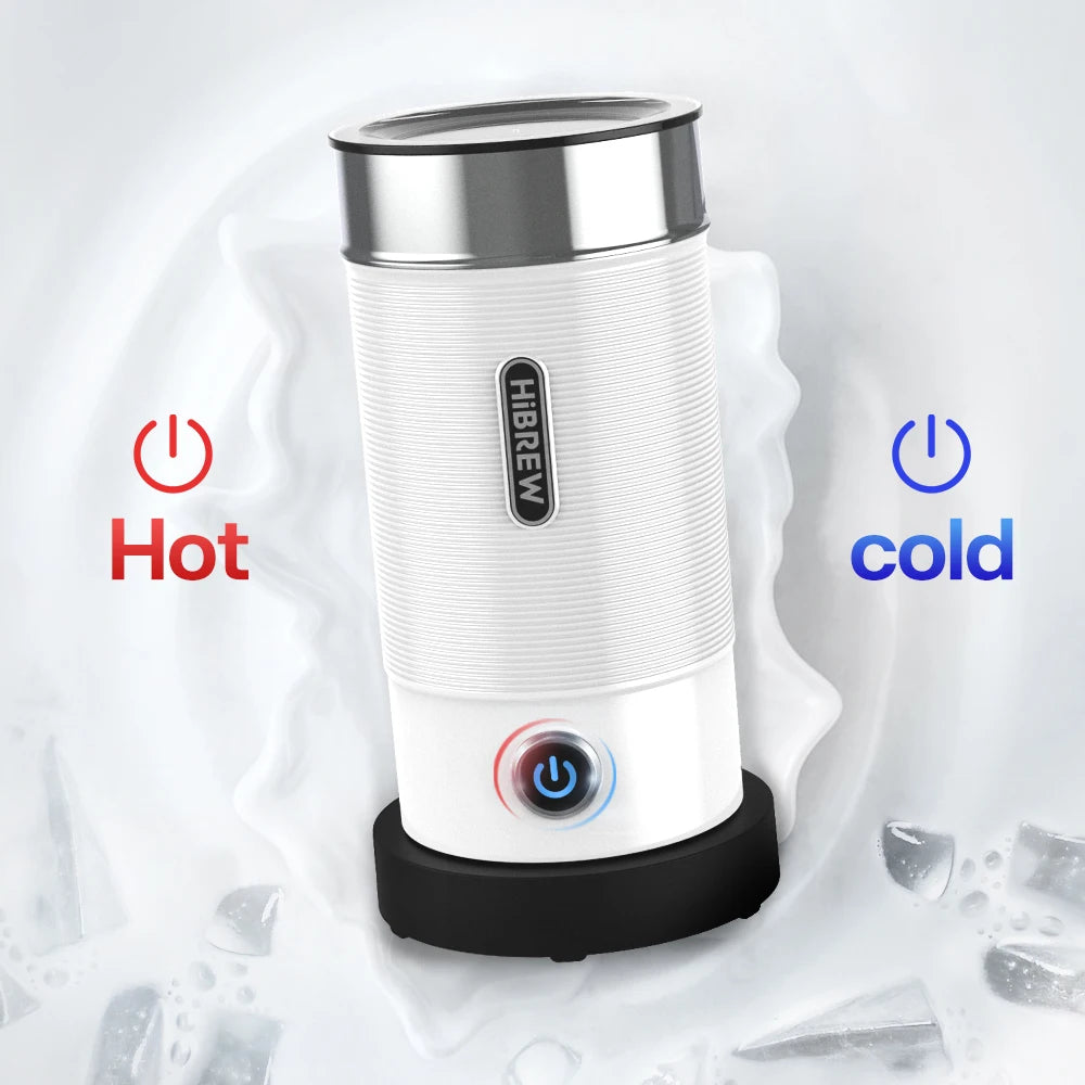 HiBREW M1A – Electric Milk Frother & Warmer | Hot/Cold Foam Maker for Latte, Cappuccino & Chocolate