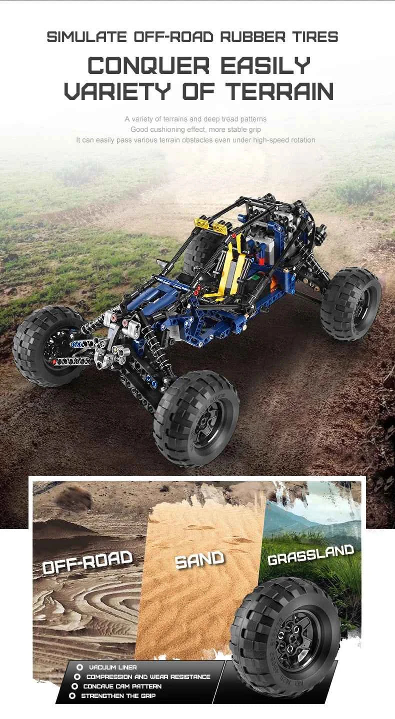 MOULD KING 18018 Technical Climbing Car The MOC-3028 lightning APP Remote Control Car Model Bricks Toys For Kids Christmas Gifts - Limetastore