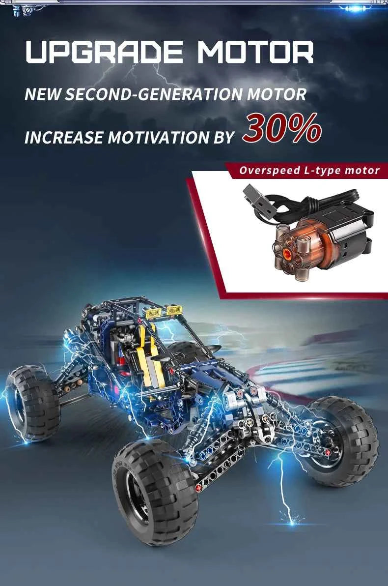 MOULD KING 18018 Technical Climbing Car The MOC-3028 lightning APP Remote Control Car Model Bricks Toys For Kids Christmas Gifts - Limetastore