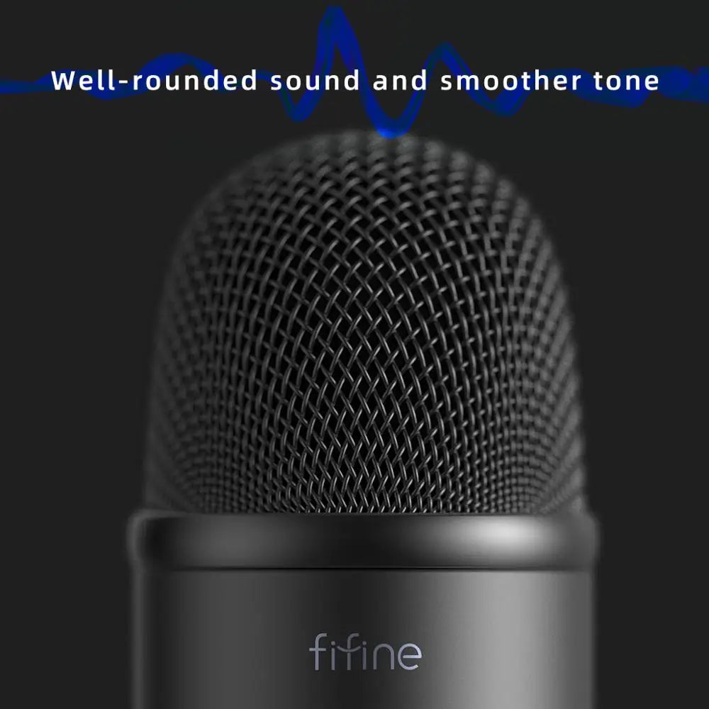 FIFINE K687 USB Condenser Microphone | Professional Recording & Streaming Mic