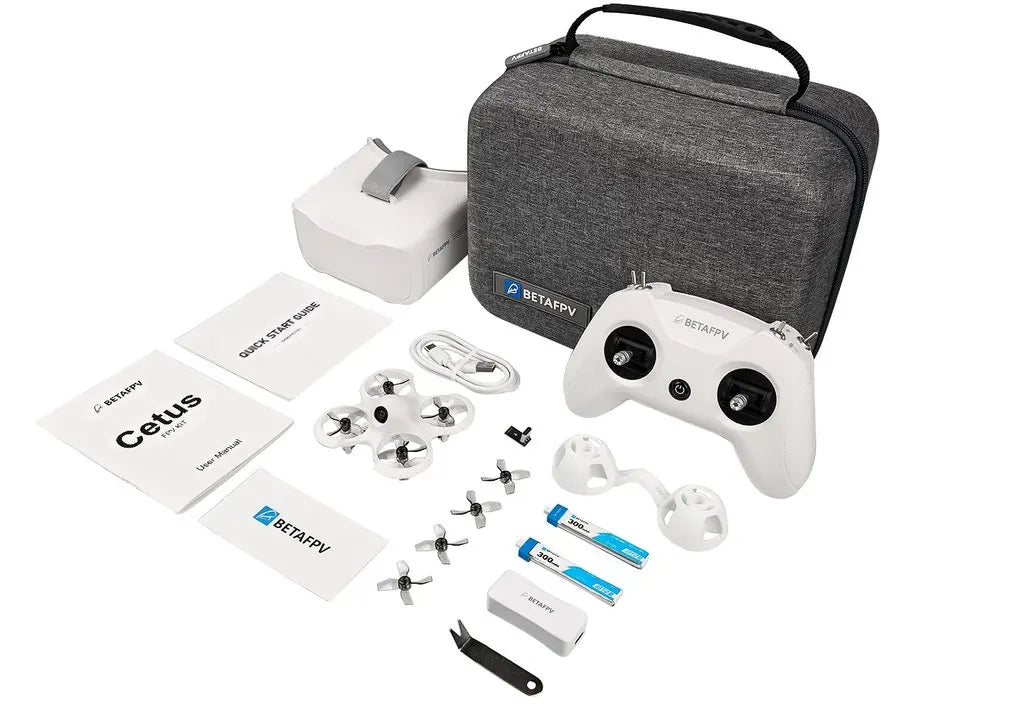 BETAFPV Cetus Pro FPV Kit /Cetus FPV Kit Indoor Racing Drone  Frsky D8 Lite Radio 2 SE Transmitter 5.8G 14DBI VR02 Goggles VTX
