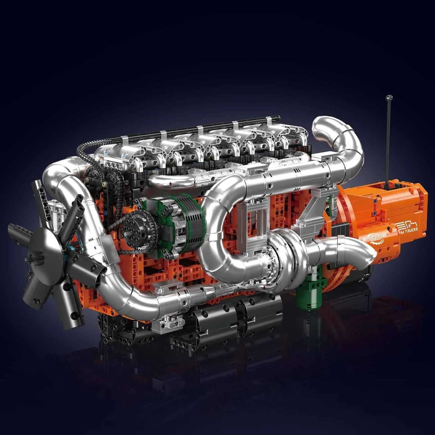 Mould King 10200 Motorized Heavy Truck Engine & Transmission Building Set - Limetastore
