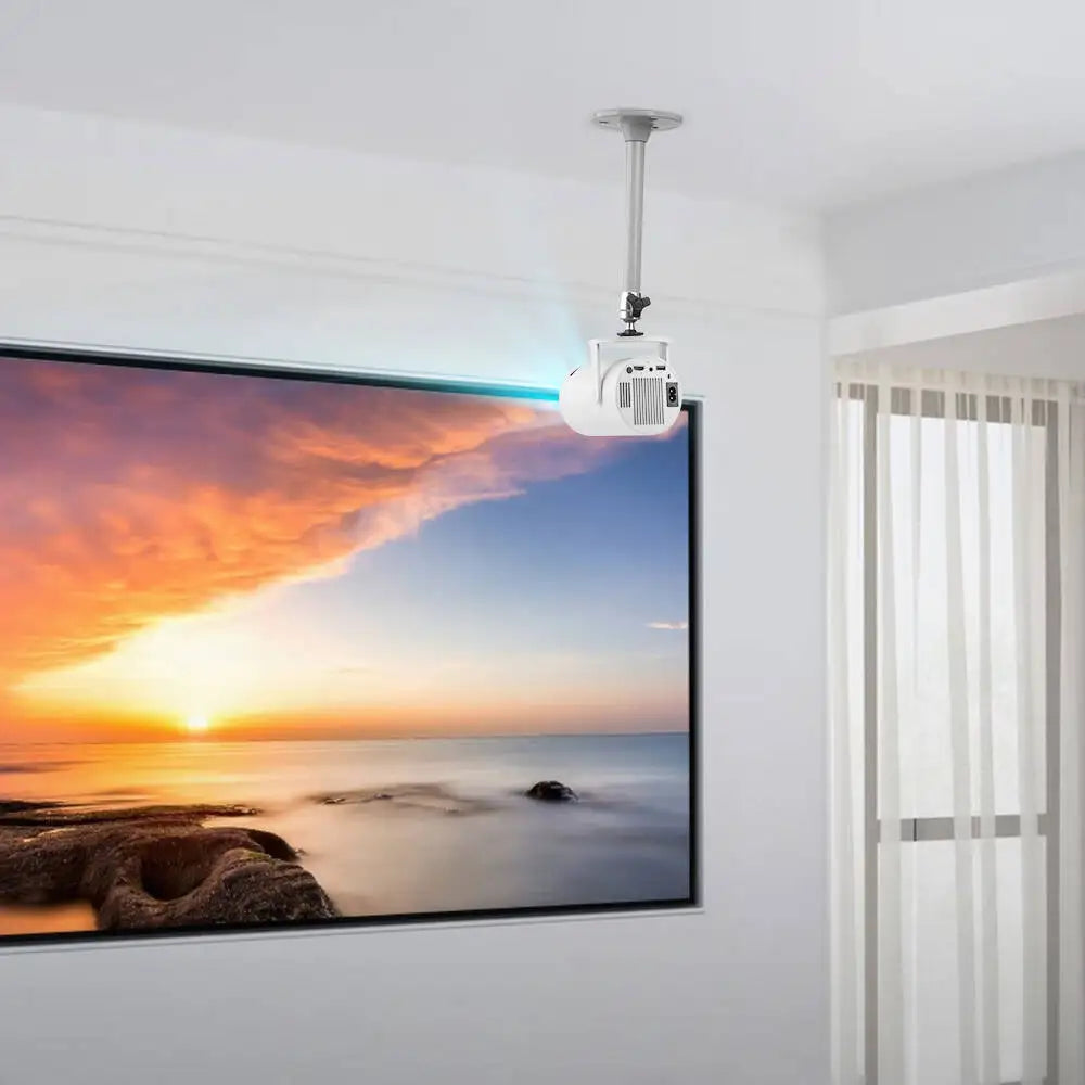 Univerzalni 6 mm kovinski nosilec za stensko in stropno montažo projektorja – obešalnik z navojem 1/4" za HY300, YG300, TDA6W