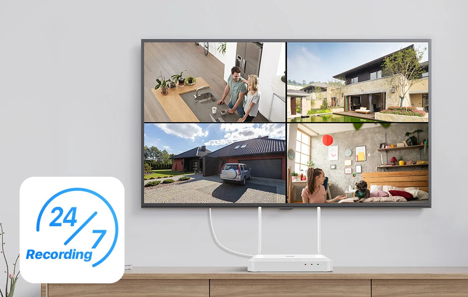 ZOSI 3K Wi‑Fi 6 Security Camera System – 8CH 4K WiFi NVR with 5MP Auto‑Tracking Pan‑Tilt Cameras