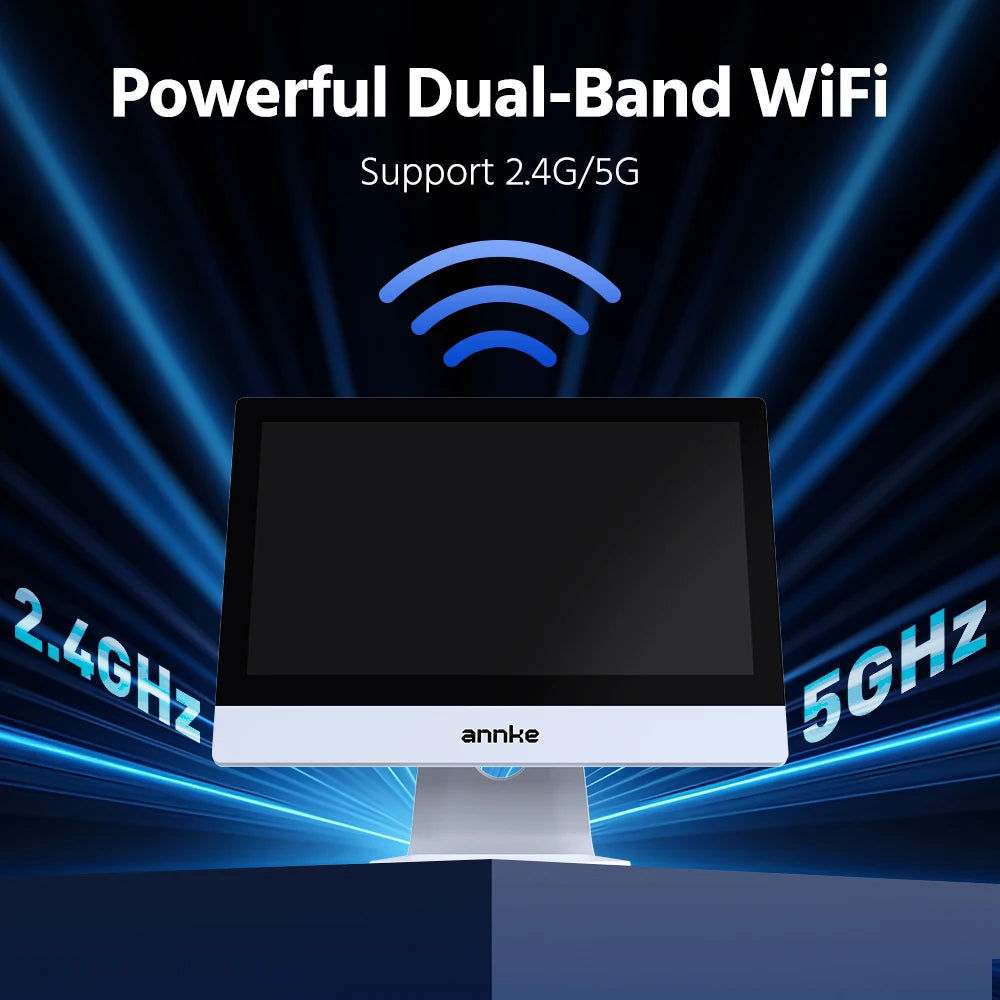 ANNKE 4MP Solar CCTV System | 10CH NVR, 5MP PTZ WiFi Cameras, PIR & Color Night Vision