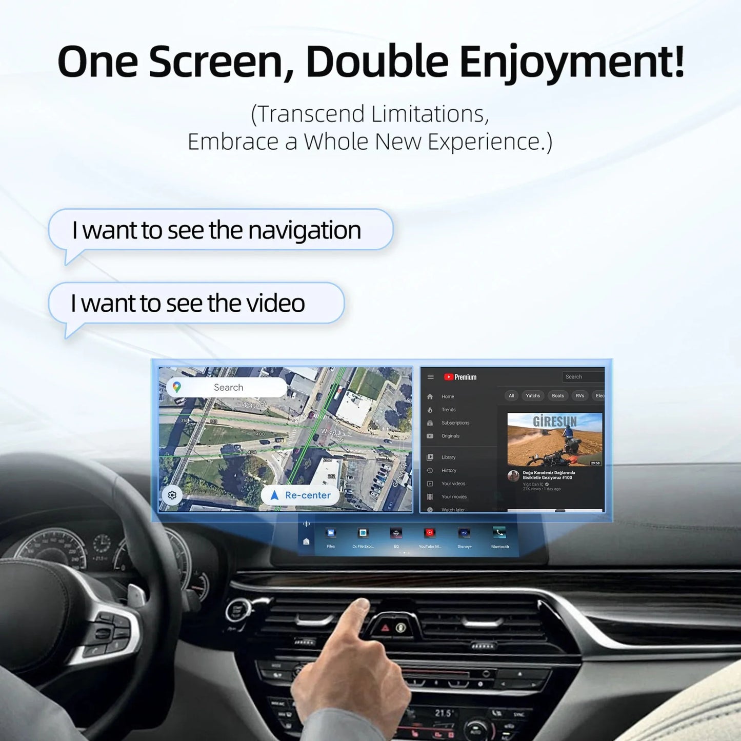 OTTOAIBOX i3 Android 13 Wireless CarPlay TV Box for BMW