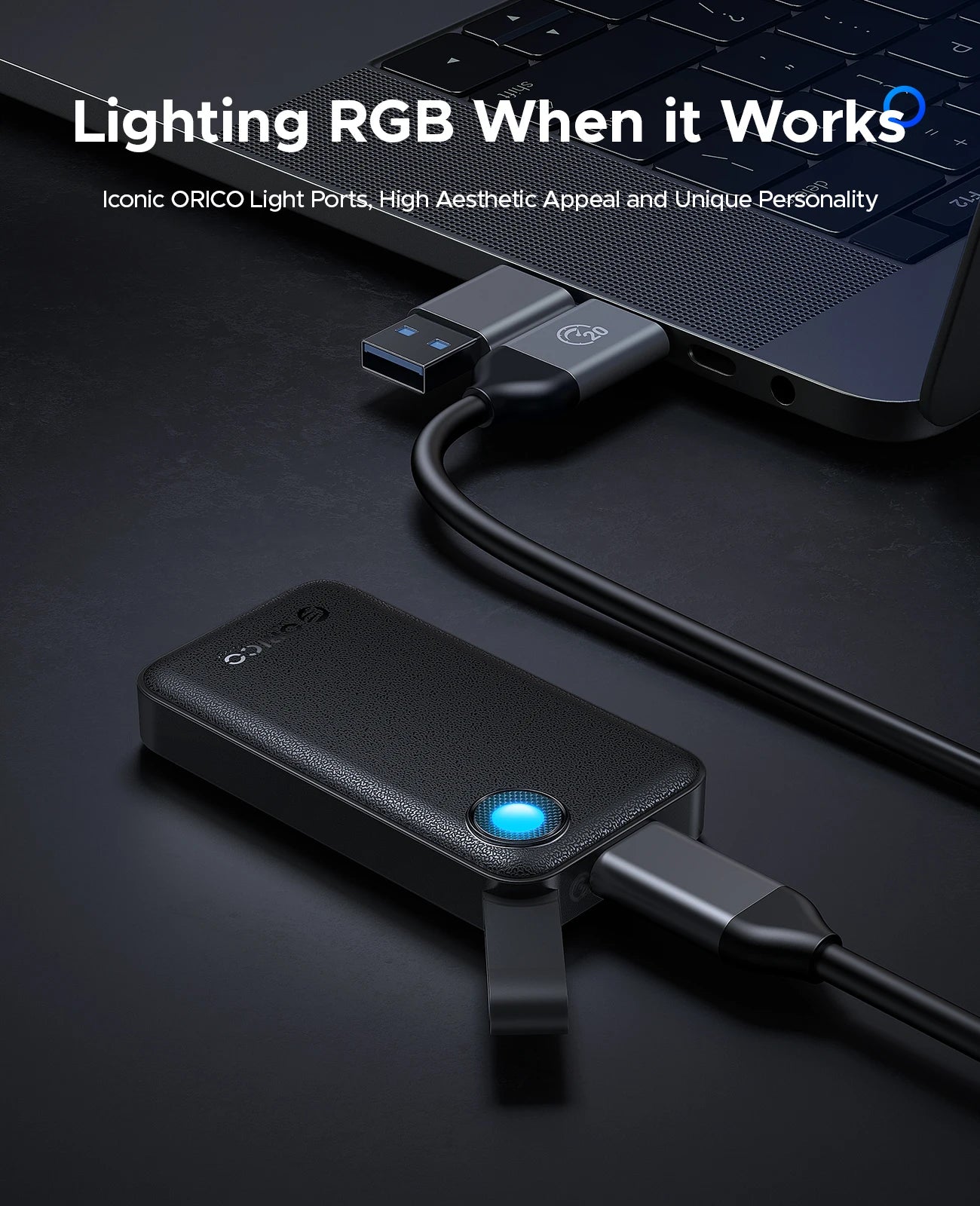 ORICO 2TB Ultra‑Mini Portable SSD – Up to 2000MB/s USB 3.2 Gen 2x2 External Solid State Drive