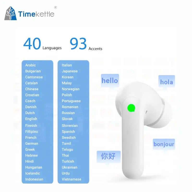 Timekettle M3 Translator Earbuds 43 Languages Two-Way Translation