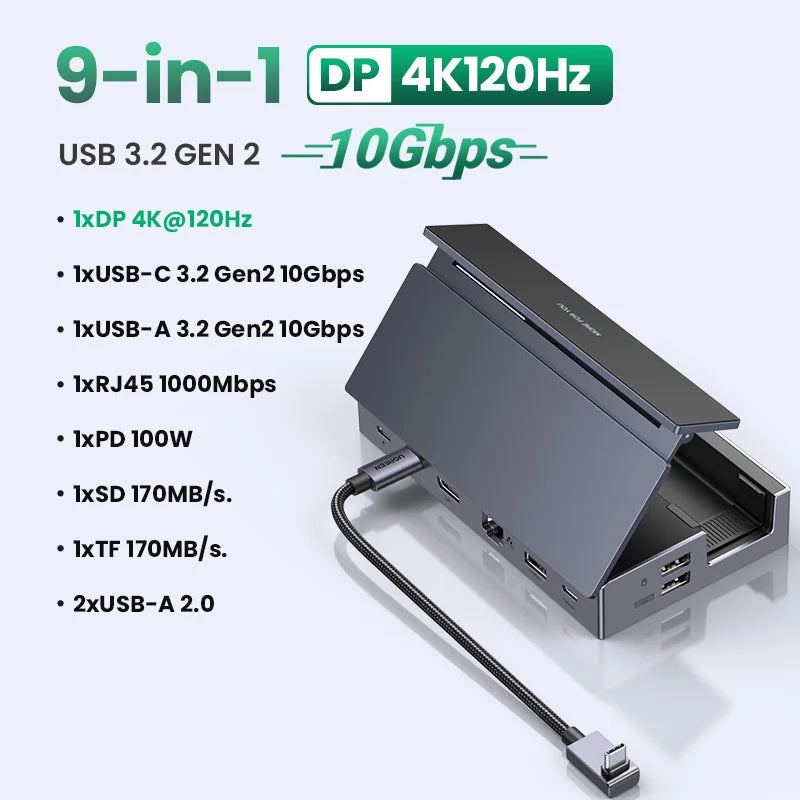 UGREEN 10Gbps Steam Deck Docking Station with 4K120Hz DisplayPort