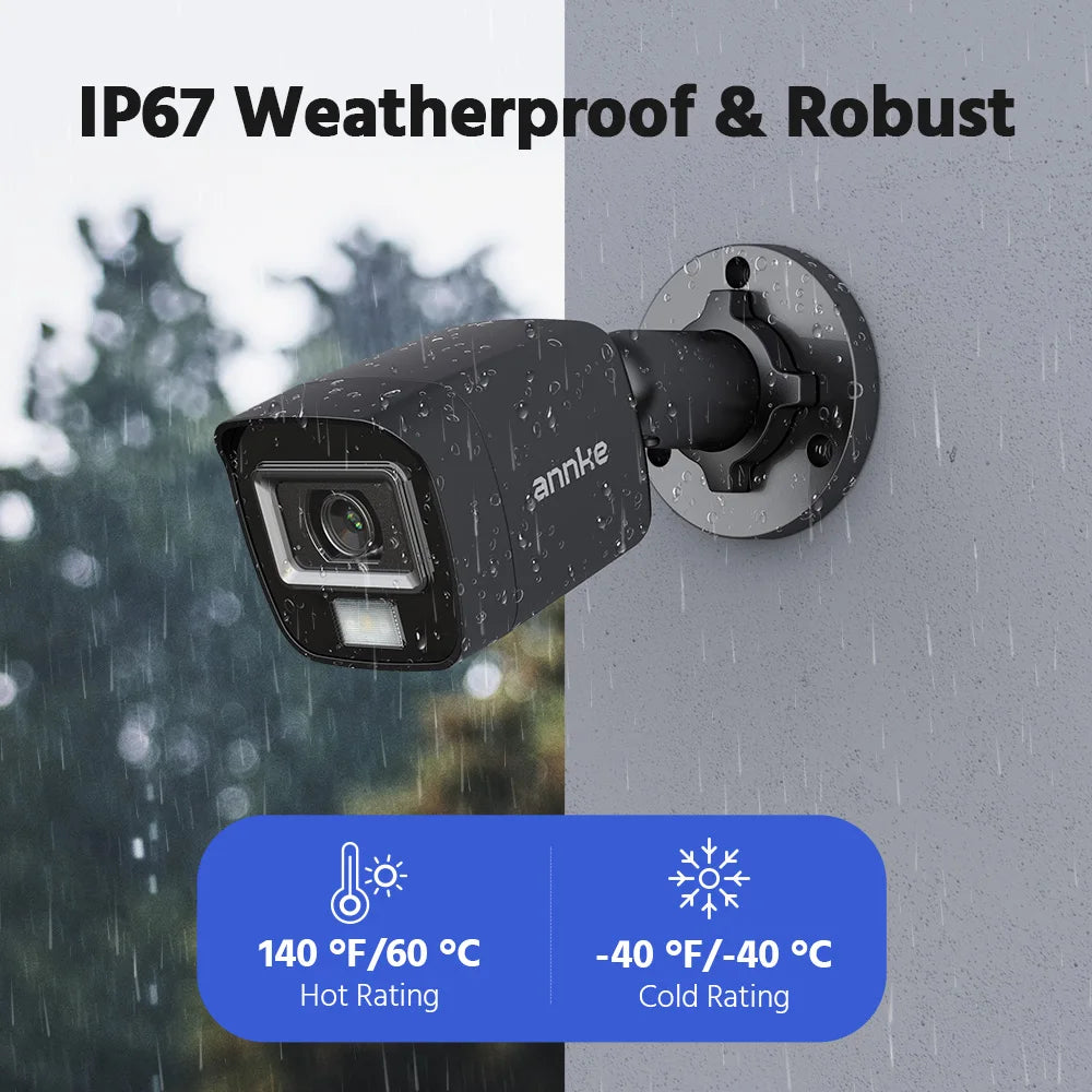 ANNKE 1080P Dual‑Light CCTV System | 8CH DVR, Human & Vehicle Detection, IP67 Outdoor Cameras