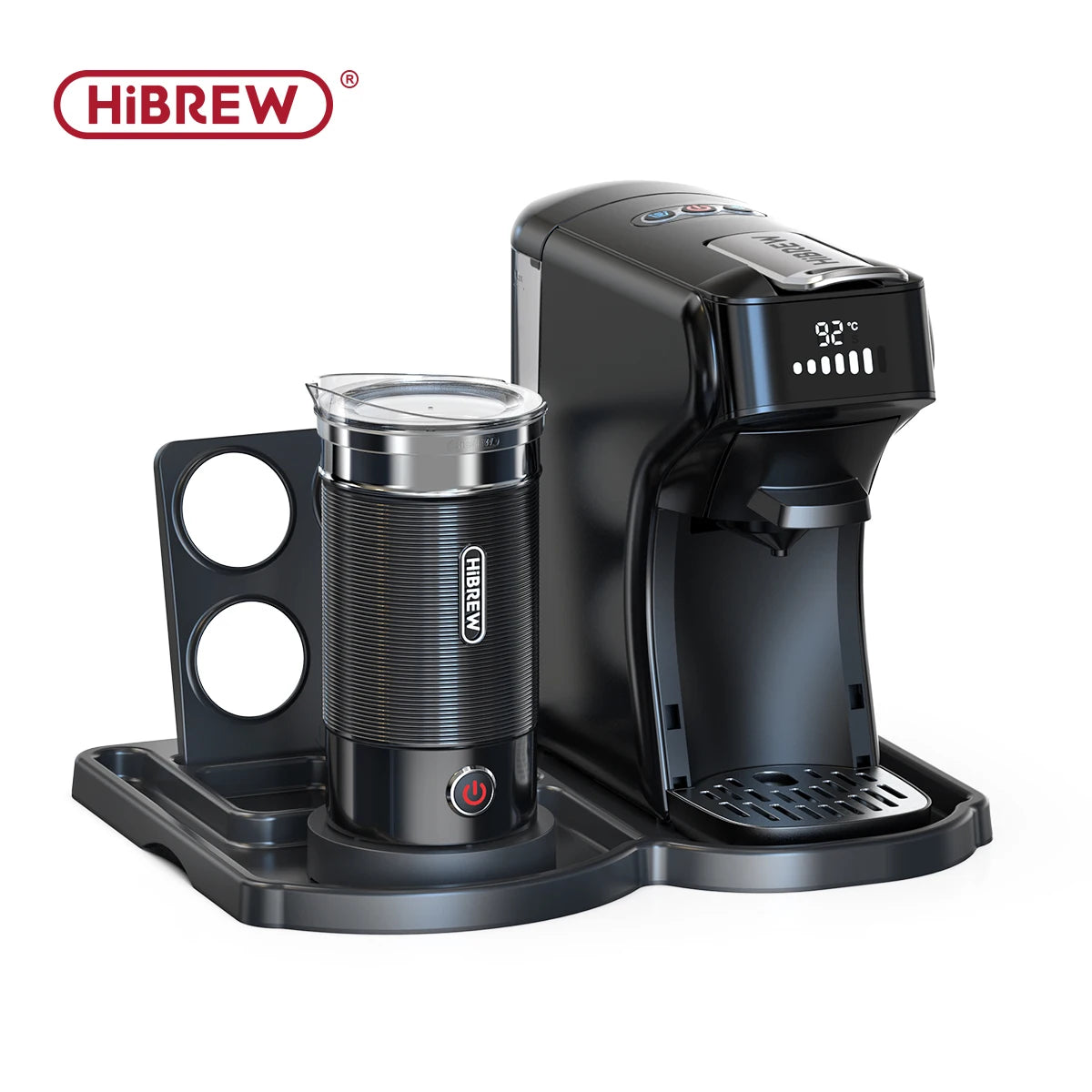 HiBREW H1B – 6‑in‑1 Multi‑Capsule Coffee Machine | Hot & Cold Espresso Maker | Compatible with Dolce Gusto, Nespresso & Ground Coffee