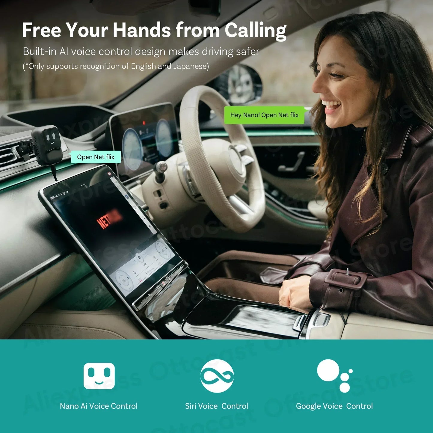 OTTOCAST Ottaibox Nano Android 13 Wireless CarPlay AI Box