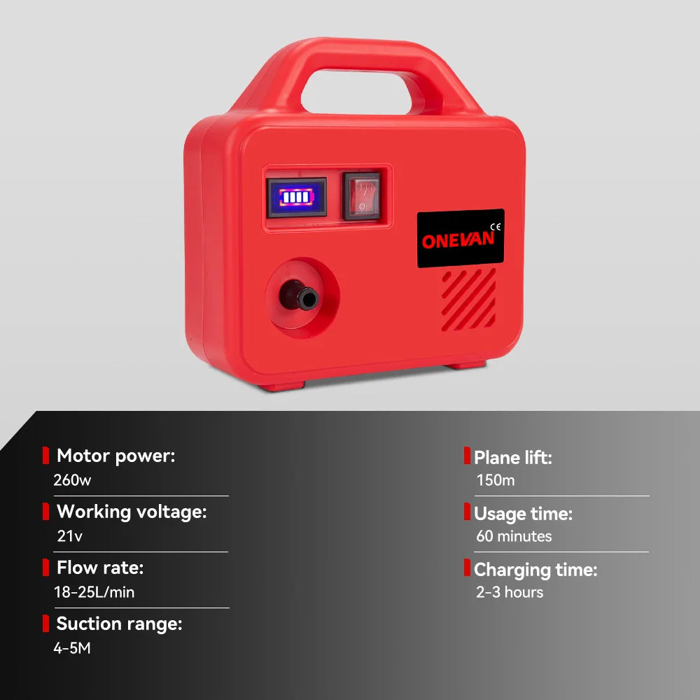 ONEVAN 260W Electric Water Pump | 150m Cordless Pumping Machine