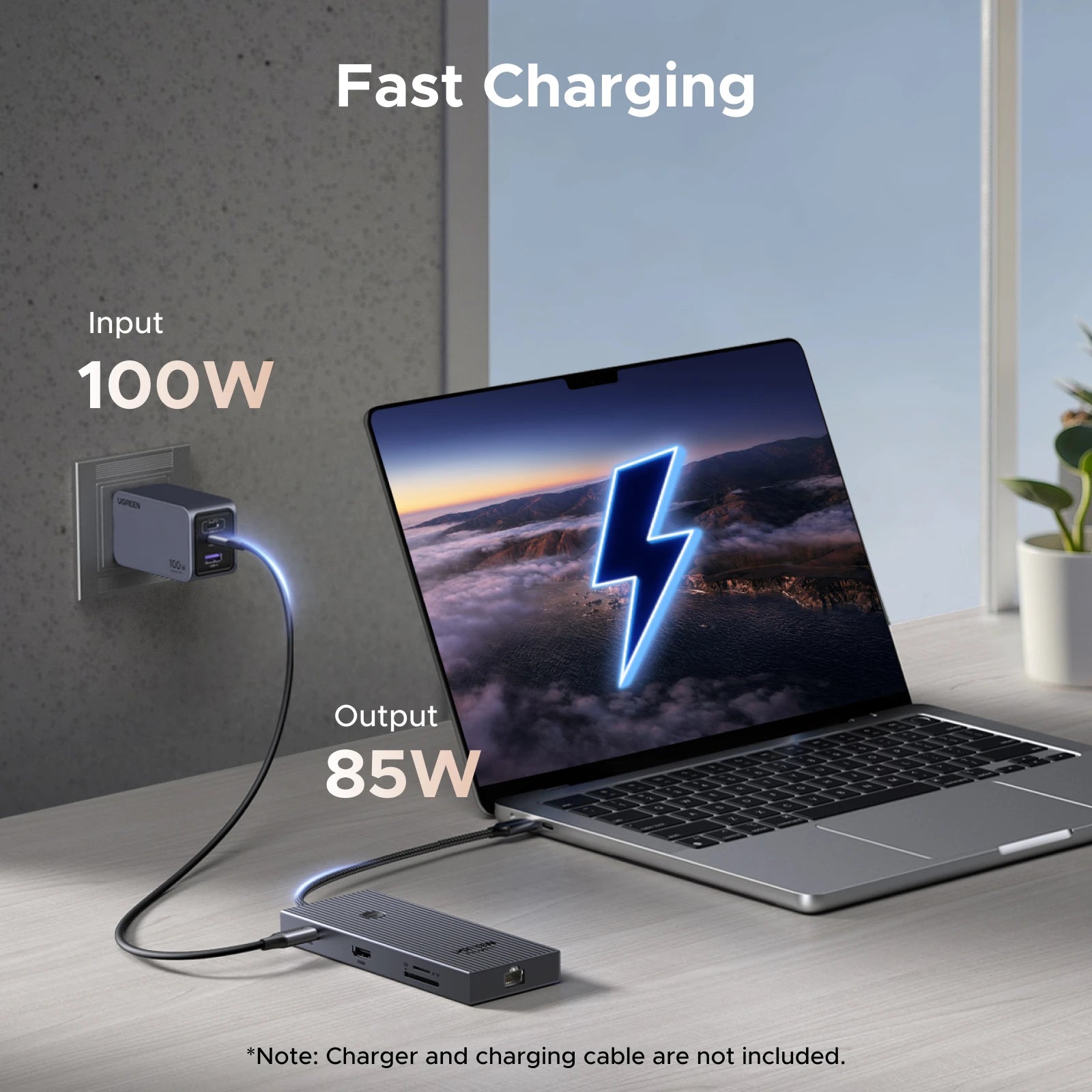 UGREEN 10Gbps USB‑C Hub with 4K60Hz HDMI, Gigabit RJ45, PD100W, SD/TF & USB‑A/C Ports