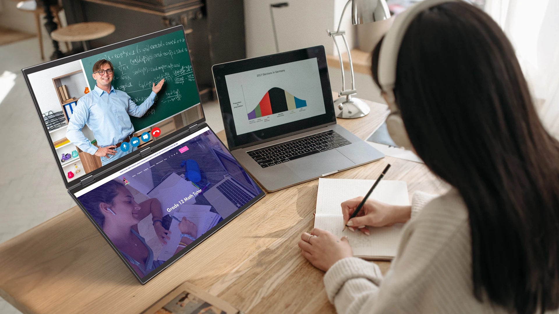 18.5'' 100Hz Touch Screen Dual Triple Portable Monitor IPS USB-C HDMI HDR Foldable Laptop PC Gaming Display For PC Mac Windows - Limetastore