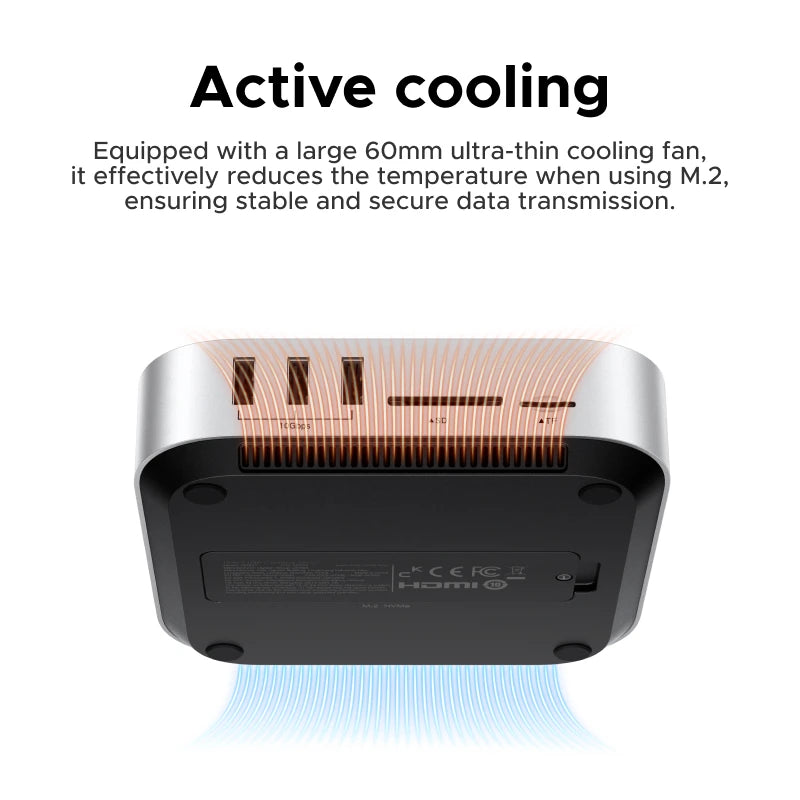 UGREEN 40Gbps Mac Mini M4 Docking Station with Dual USB‑C, M.2 NVMe SSD Enclosure