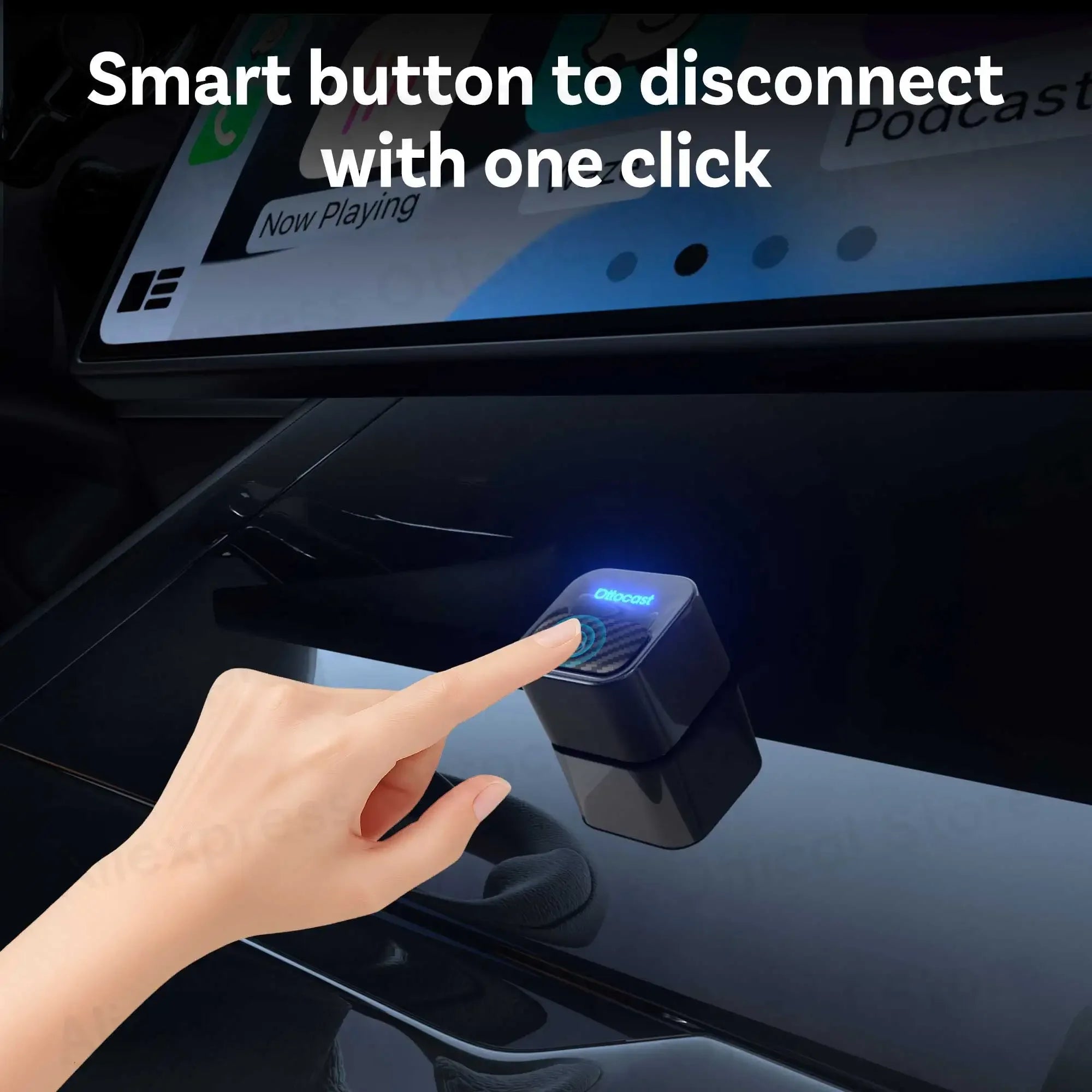 OTTOCAST Mini Core Wireless CarPlay & Android Auto Adapter