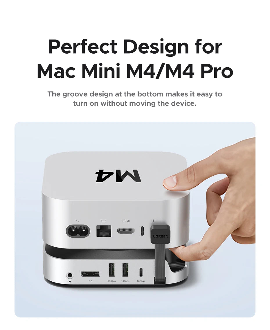 UGREEN Mac Mini Docking Station with 4K240Hz DisplayPort, M.2 NVMe SSD Slot