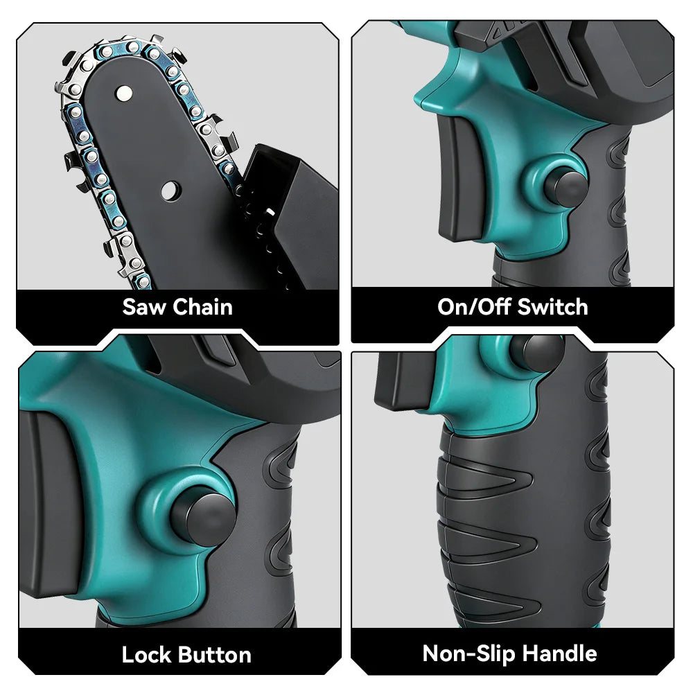 ONEVAN 4‑in‑1 Brushless Telescoping Pole Chainsaw | 3500W High‑Branch Pruner