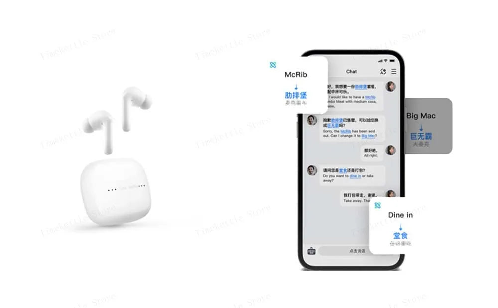 Timekettle M3 Translator Earbuds Real-Time 43 Languages