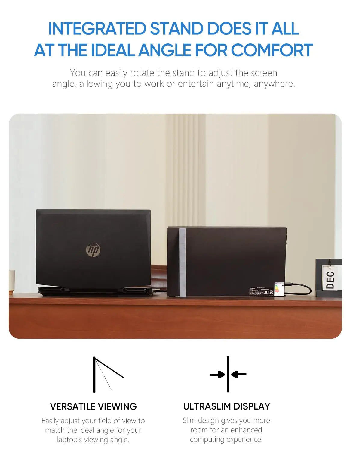 ARZOPA A1S 14" Portable Monitor | 1080P FHD, IPS, USB‑C & HDMI, Ultra‑Slim Travel Display