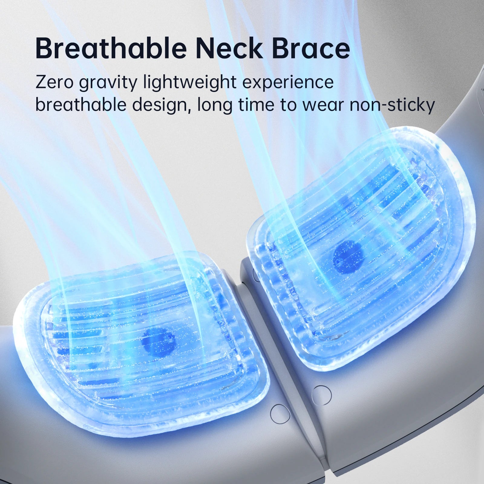 JISULIFE 100-Speed Portable Neck Fan – 5000mAh Battery, 17H Max Runtime, Stepless Speed