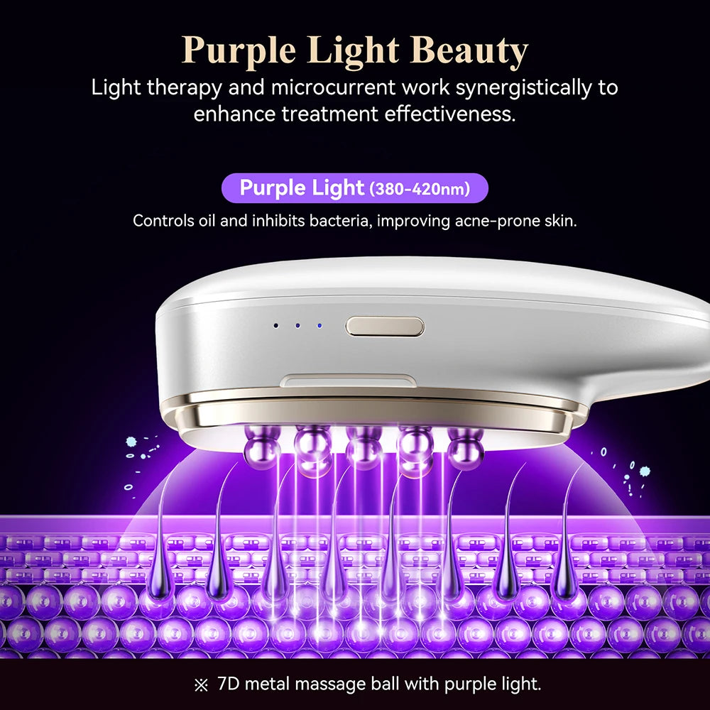 ANLAN Guasha Beauty Device Set for Facial Swelling Removal and Wrinkle Reduction - Dual-frequency EMS Hot Cold Massager - Limetastore