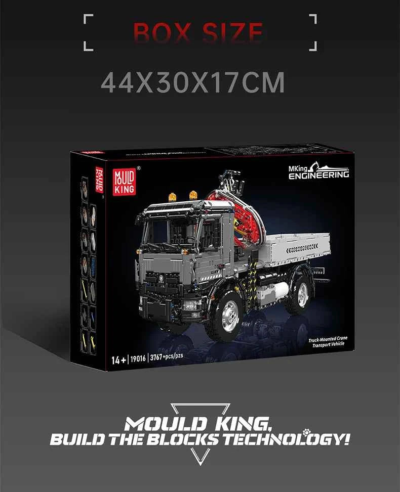 Mould King 19016 RC Truck‑Mounted Crane Transport Vehicle - Limetastore