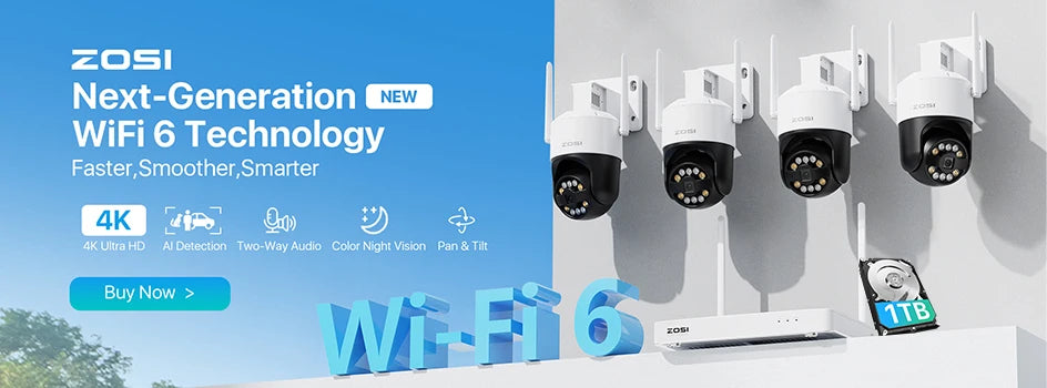 ZOSI C298 Max 4K 8MP Dual‑Lens PTZ Security Camera – 2×4MP Wide‑Angle Outdoor WiFi/Wired Surveillance Cam