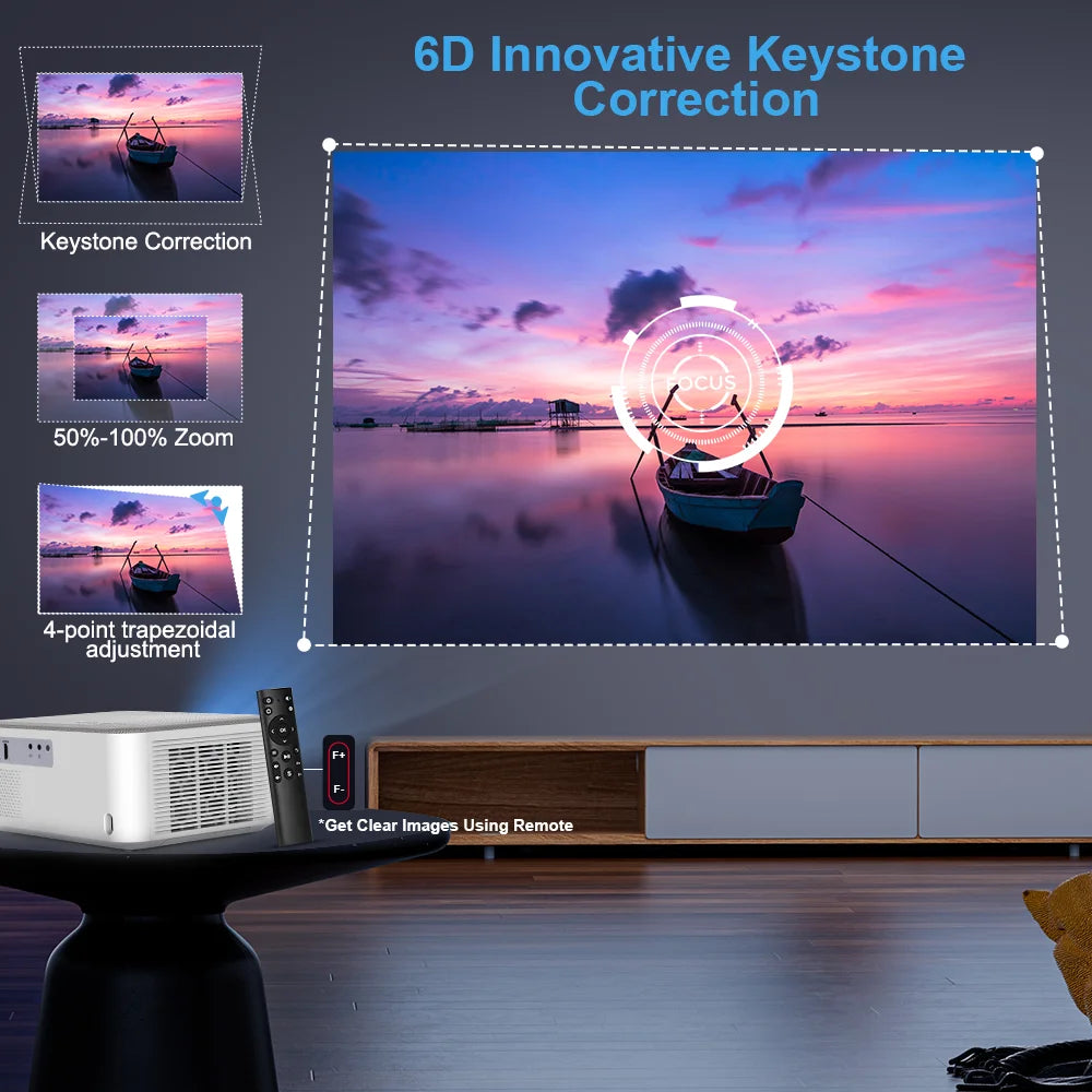 ThundeaL TD92 Pro Smart Mini Projector – Native 1080P, 4K Support, Ultra-Fast 5G