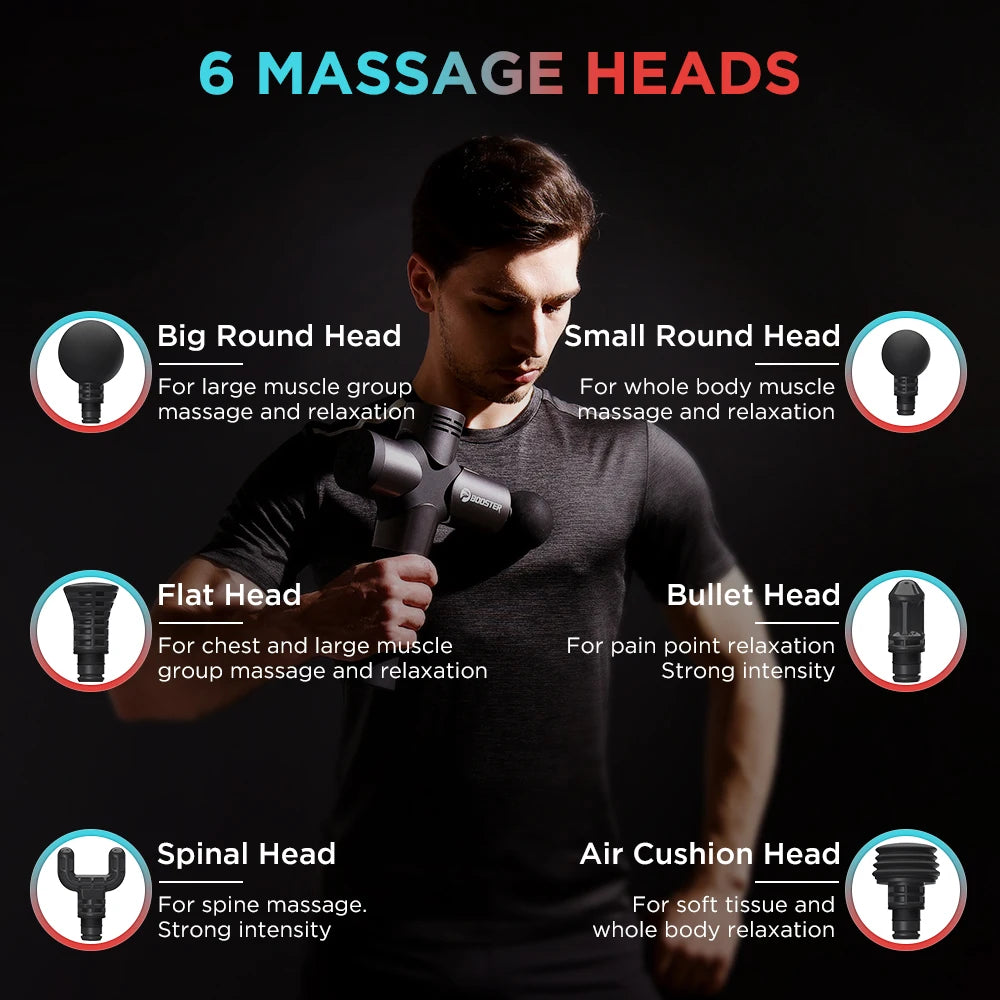 Booster Pro 3 – Professional Deep‑Tissue Massage Gun | Muscle Stimulator, Quiet Percussion Massager