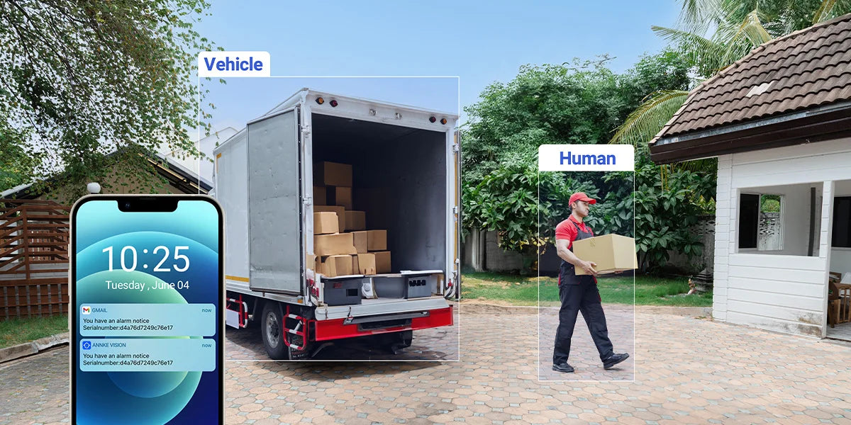ANNKE 1080P Dual‑Light CCTV System | 8CH DVR, Human & Vehicle Detection, IP67 Outdoor Cameras