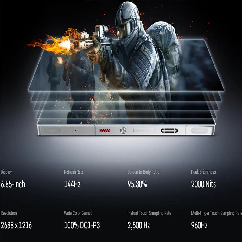 RedMagic 10S Pro 5G Gaming Phone | Snapdragon 8 Elite Leading Version | 7050mAh Battery | 6.85" UDC Full Screen | Global Version - Limetastore