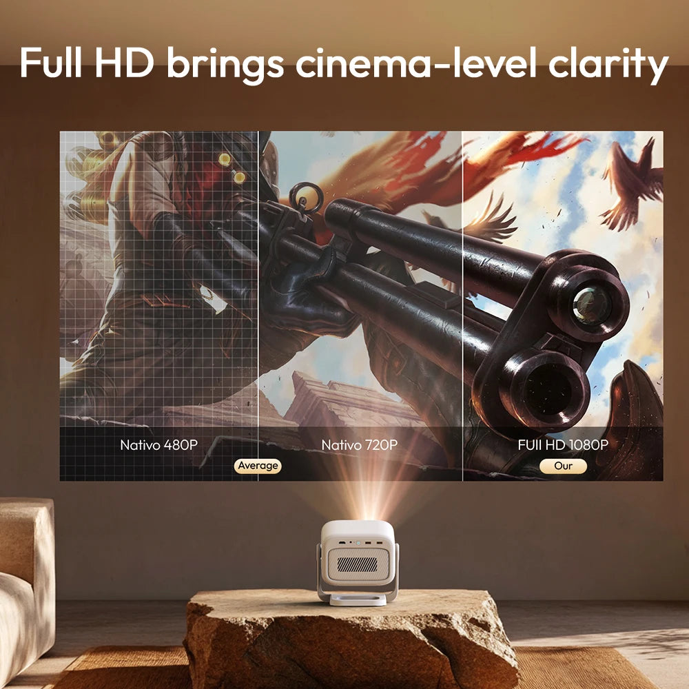 BYINTEK U90 pametni prenosni DLP projektor – 700 ANSI lumnov, Android 11, podpora za 4K