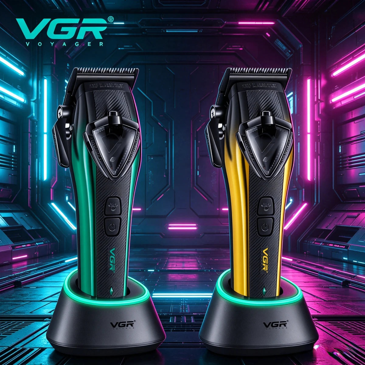 VGR Hair Trimmer Cordless Hair Cutting Machine Vector Motor 11000 RPM Electric Barber Adjustable Clipper Trimmer for Men V-883