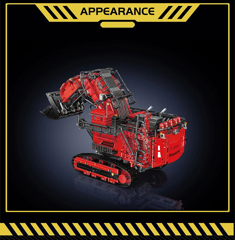 Mould King 17070/17071 RC R9800 Excavator Building Set | Motorized Technical Mining Excavator - Limetastore