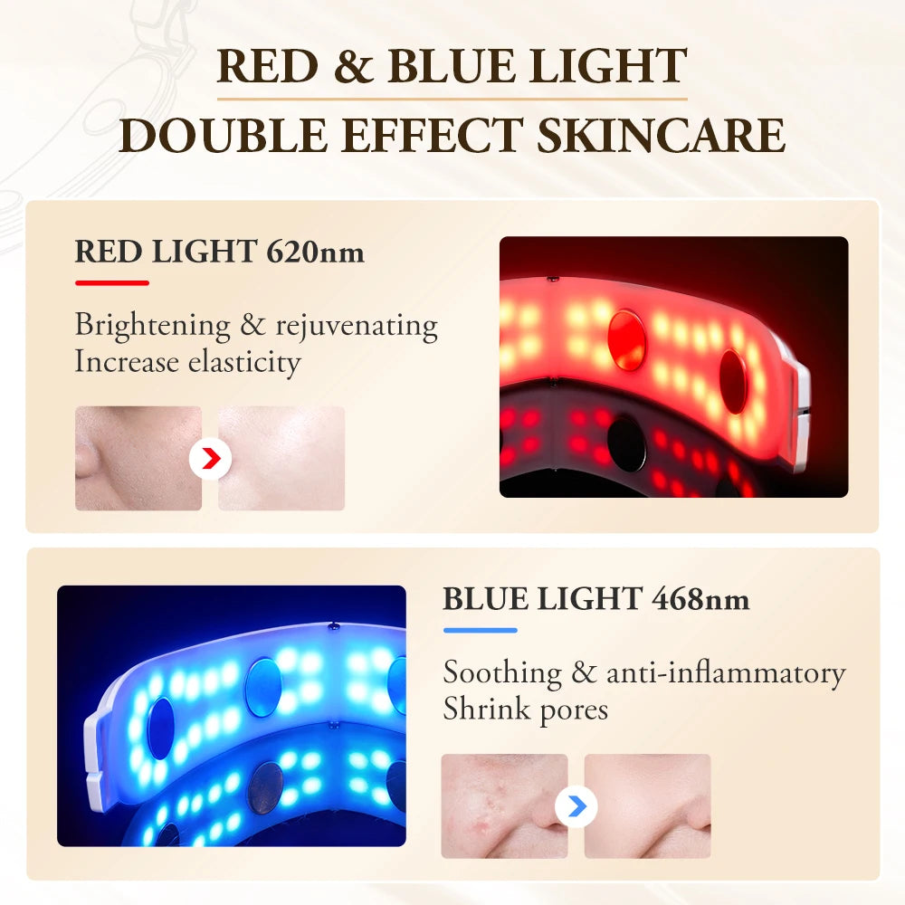 ANLAN V‑Face Lifting Device | 4‑Pole EMS, Red/Blue Light, Heat, Slimming