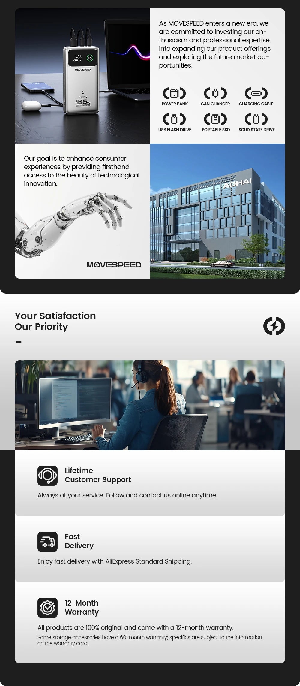 MOVESPEED Z70 Pro Max 140W Power Bank 70000mAh Power Station