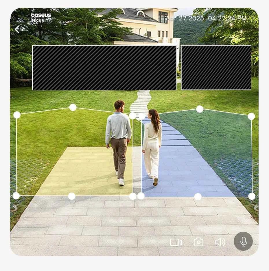 Baseus Security S1 Lite Wireless Outdoor Camera 4-Cam Solar Security Camera 2K Clarity With Power 135°FOV IP67 512GB Wifi Camera - Limetastore