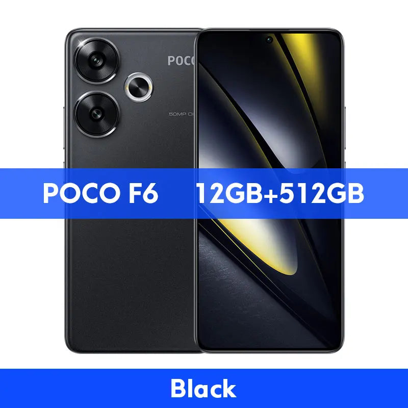 POCO F6 Smartphone Global Version Snapdragon®8s Gen 3 90W Turbo Charging 6.67" 1.5K 120Hz CrystalRes AMOLED DotDisplay NFC 5G - Limetastore