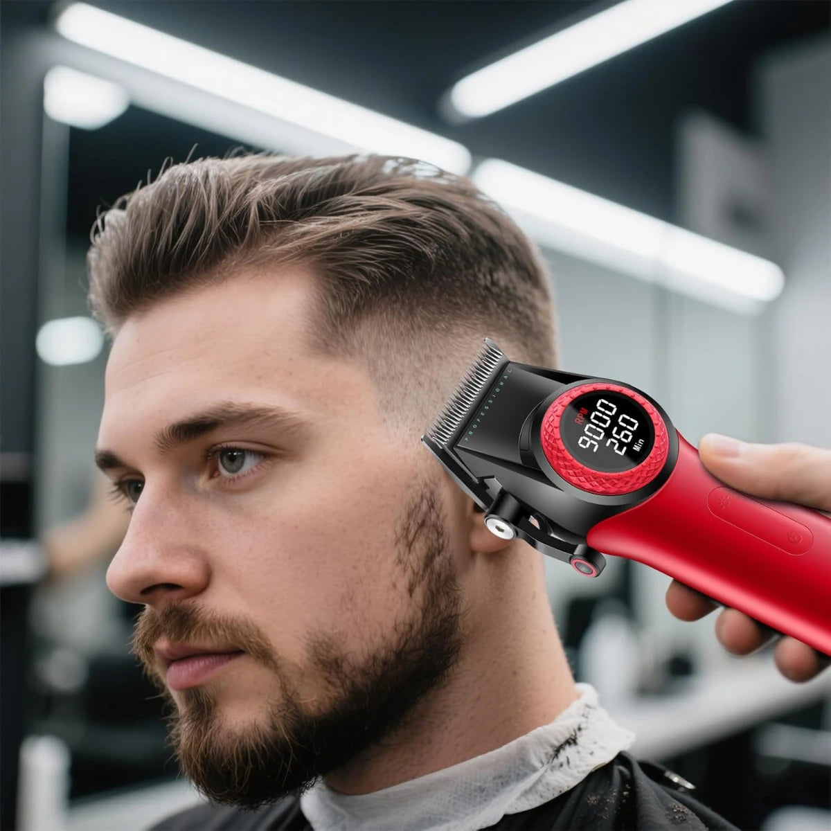 VGR Trimmer Professional Hair Cutting Machine Cordless Hair Clippers Barber Electric Clipper Metal Trimmer for Men V-001 V-977